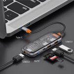 WiWU 5 in 1 Cyber Series Multi-function USB-C / Type-C Docking Station HUB