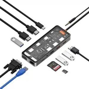 Gadgetoo Wiwu New Cyber 12-In-1 Type C Hub Docking Stattion