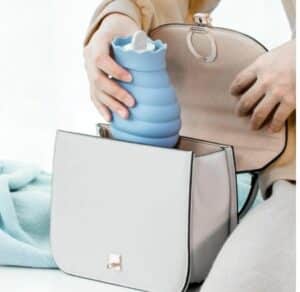 Gadgetoo Youpin Jordan&Amp;Judy Silicone Hot Water Bag With Knit Cover 313/620Ml Microwave Heating Hot Water Bottle Winter Heater Hand Warmer