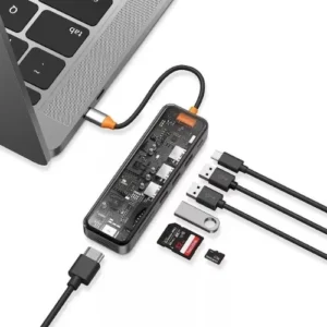 Gadgetoo Wiwu New Cyber 12-In-1 Type C Hub Docking Stattion Gadgetoo Wiwu New Cyber 12-In-1 Type C Hub Docking Stattion