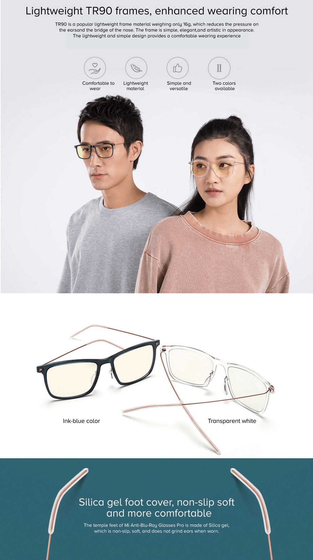 Xiaomi Anti-Blu-Ray Computer Glasses Pro - Gadgetoo.Com.bd