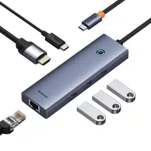 Gadgetoo Baseus Type-C Hub Flite Series 6-Port Hub Hdmi 4K 60Hz Usb 3.0 Pd Rj45