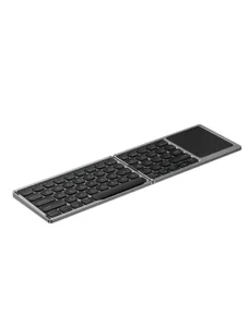 Gadgetoo Wiwu Wireless Laptop Keyboard 81 Keys Portable Foldable Pc Tablet Keyboard Aluminum Alloy Keyboard With Touch Pad
