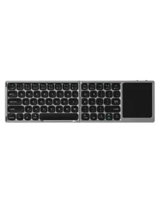 Gadgetoo Wiwu Wireless Laptop Keyboard 81 Keys Portable Foldable Pc Tablet Keyboard Aluminum Alloy Keyboard With Touch Pad