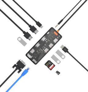 Gadgetoo Wiwu New Cyber 12-In-1 Type C Hub Docking Stattion