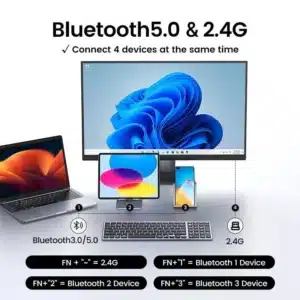 Gadgetoo Ugreen Wireless Bluetooth Membrane Keyboard (15258)