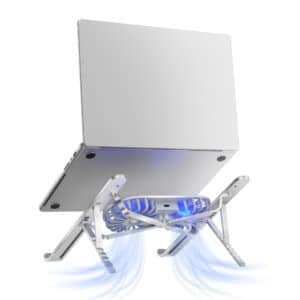 Gadgetoo Wiwu Laptop Stand S400 Pro Shelf For Laptops, Macbooks Made Of Aluminum Alloy, With Cooling Fan - Genuine