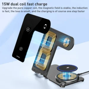 Gadgetoo Wiwu Wi-W005 Power Air 3 In 1 15W Wireless Charger