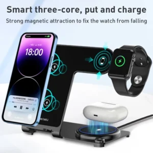 Gadgetoo Wiwu Wi-W005 Power Air 3 In 1 15W Wireless Charger
