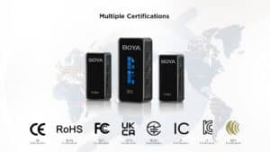 Gadgetoo Boya By-Xm6-S2 Mini Ultracompact 2.4Ghz Dual-Channel Wireless Microphone System
