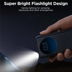Gadgetoo Joyroom Jr-Pbf02 20000Mah Power Bank Digital Display Pd 30W With Flashlight