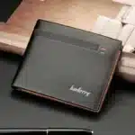 Baellerry PU Leather Multi-card Clip Double-fold Wallet - Image 2