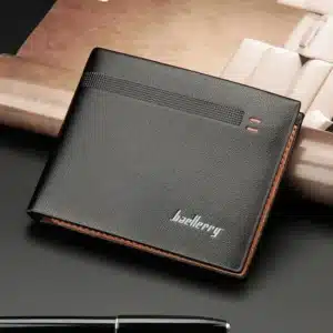 Gadgetoo Baellerry Pu Leather Multi-Card Clip Double-Fold Wallet