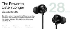 Oneplus Bullets Wireless Z2 Anc Bluetooth In Ear Neckband Earphones