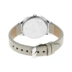 Fastrack NR6152SL06 Stunners White Dial Grey Leather Strap Women’s Watch