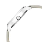 Fastrack NR6152SL06 Stunners White Dial Grey Leather Strap Women’s Watch