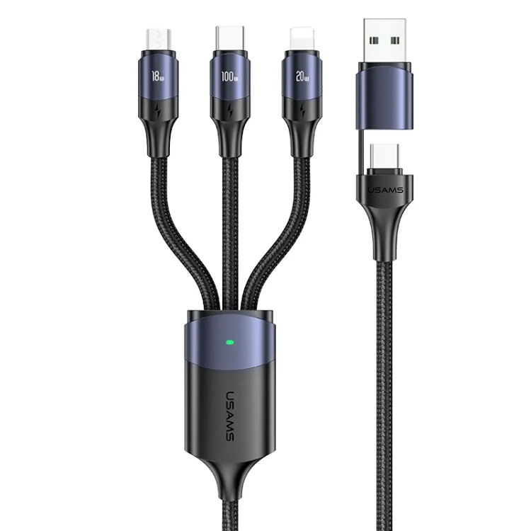 USAMS US-SJ511 U71 100W All in One Aluminum Alloy Fast Charging Data Cable