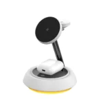 WiWU Wi-W002 15W 3 in 1 Magnetic Desktop Wireless Charger - Image 3