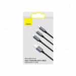 Baseus Minimalist Series USB to M+L+C 3.5A Fast Charging Data Cable