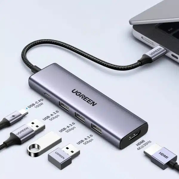 5-in-1 100W USB-C Hub 4K 30Hz