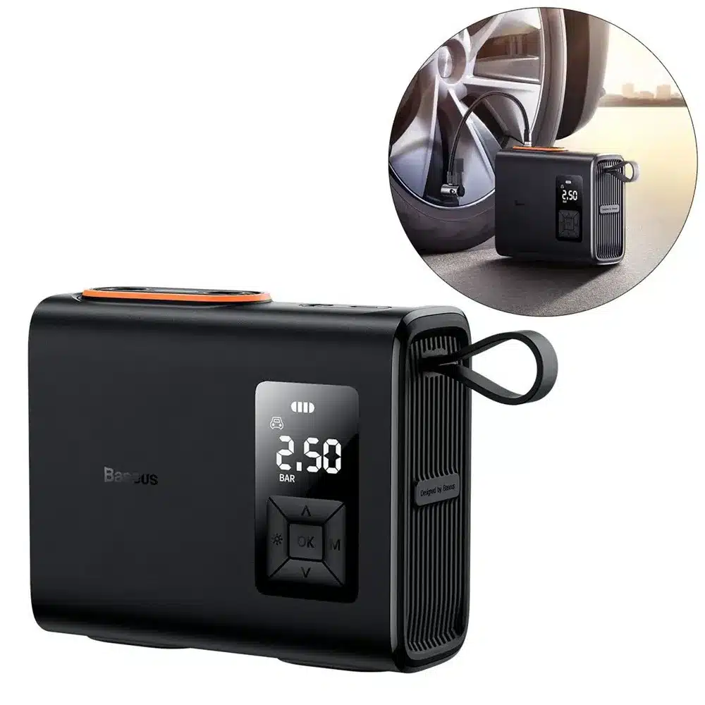 Baseus-Energy-Pump-Mega-Series-Dual-Cylinder-Cordless-Car-Inflator-7 Baseus Energy Pump Mega Series Dual Cylinder Cordless Car Inflator - Image 1