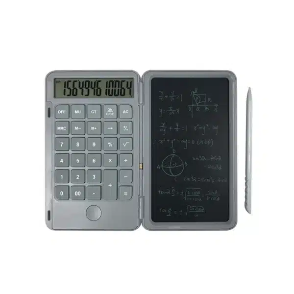 Multifunctional Flip Design Calculator with 6.5-inch Writing Tablet Touch Pen Rechargeable