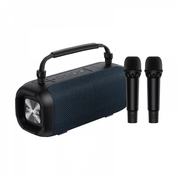 WIWU P17 THUNDER WIRELESS SPEAKER WITH 2 WIRELESS MICROPHONES - DARK BLUE