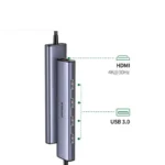 Ugreen CM478 5 in 1 USB-C to HDMI 4k@30Hz and 4xUSB 3.0 Multifunction Adapter (90370)