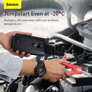 Gadgetoo Baseus Super Energy Air Car Jump Starter 10000Mah Peakcurrent 1000A Black