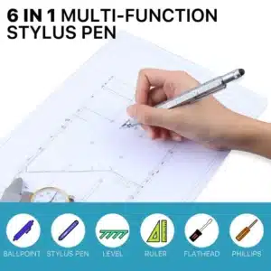 Gadgetoo 6 In 1 Multi-Functional Stylus Pen