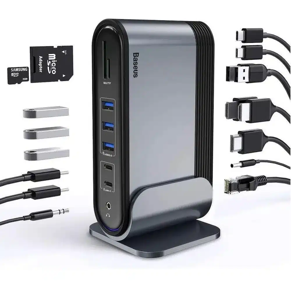 Baseus-Unionjoy-17-In-1-Triple-Display-Multifunctional-Docking-Station-3 Baseus Unionjoy 17 In 1 Triple Display Multifunctional Docking Station