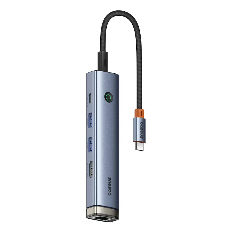 Baseus-Hub-5-In-1-Type-C-Multi-Functional-Ultrajoy-Series-Air-For-Macbook-Laptop-B00052801811-03-7 Baseus Hub 5 In 1 Type-C Multi Functional Ultrajoy Series Air For Macbook Lapto
