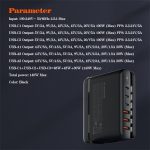 LDNIO A6140C 140W Super Fast Charging 6 USB Ports LED Display GaN Desktop Charger Adapter -1.5M - Image 8