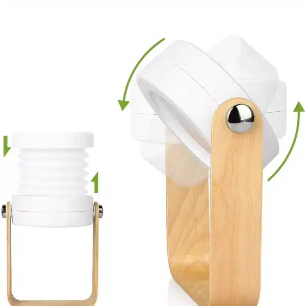 Foldable Led Camp Lights Rotatable Lantern Table Lamp Rechargeable Night Light