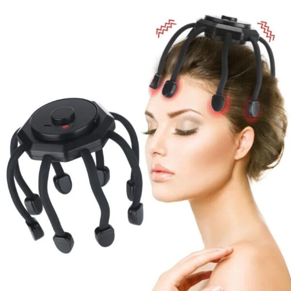 Electric Head Massager Octopus Scalp Massager Therapy Device