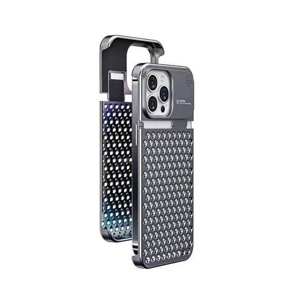 Heat Dissipation Aluminium Alloy Lock Aromatherapy Case For iPhone 15 Pro Max