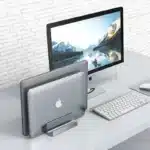 Premium Dual 4 in 1 Vertical Heavy-Duty Polished Aluminum Alloy Laptop Stand
