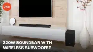 Gadgetoo Jbl Cinema Sb270 2.1, Dolby Digital, Wireless Subwoofer, Hdmi 220 W Bluetooth Soundbar (Black, Stereo Channel)