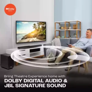Gadgetoo Jbl Cinema Sb270 2.1, Dolby Digital, Wireless Subwoofer, Hdmi 220 W Bluetooth Soundbar (Black, Stereo Channel)