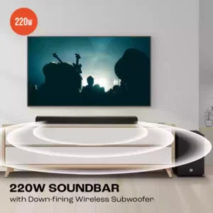 Gadgetoo Jbl Cinema Sb270 2.1, Dolby Digital, Wireless Subwoofer, Hdmi 220 W Bluetooth Soundbar (Black, Stereo Channel)