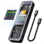 Dockcase Explorer Edition: Smart M.2 NVMe SSD Enclosure Pro-Matte Black - Image 2