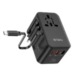 WiWU Wi-UA004 70W GaN Charger Universal Adapter with Built-in Type-C Cable