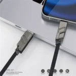 XUNDD XDDC-027 USB+Type-C+Lightning+Micro USB Charging Cable -1.5m (Gray)