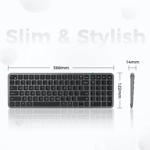 Gadgetoo Iclever Bk20 Compact Size Multi-Deivice Bluetooth Keyboard