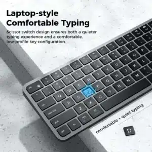 Gadgetoo Iclever Bk20 Compact Size Multi-Deivice Bluetooth Keyboard