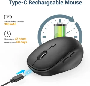 Gadgetoo Iclever Md165 Dual Mode Bluetooth Mouse
