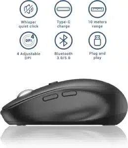 Gadgetoo Iclever Md165 Dual Mode Bluetooth Mouse