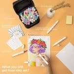 Ohuhu Honolulu Dual Tips Alcohol Art Markers (48 Colors) Brush and Chisel - Image 3