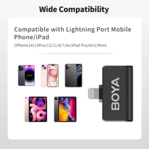 Gadgetoo Boya Omic-D Ultracompact 2.4Ghz Dual-Channel Wireless Microphone System