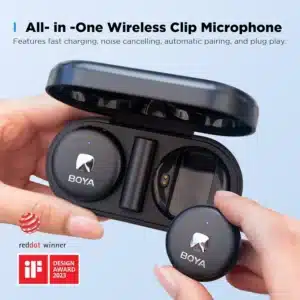 Gadgetoo Boya Omic-U Ultracompact 2.4Ghz Dual-Channel Wireless Microphone System